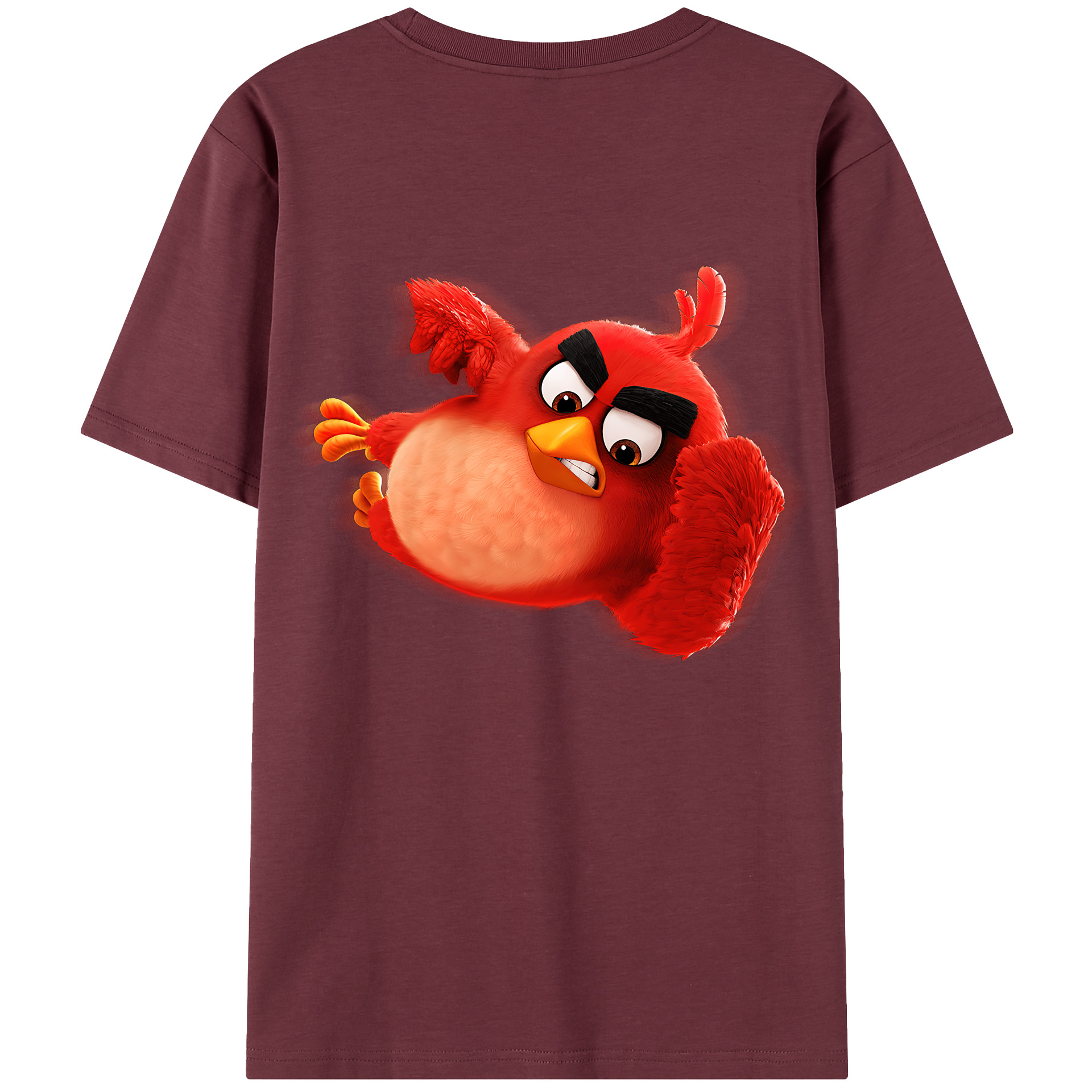 （画像用） Angry Birds アングリーバード 綿100％半袖Tシャツ（背面プリント）